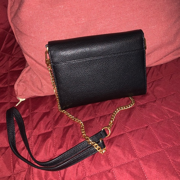 Tory Burch Britten Chain Wallet Crossbody- black - Picture 2 of 6